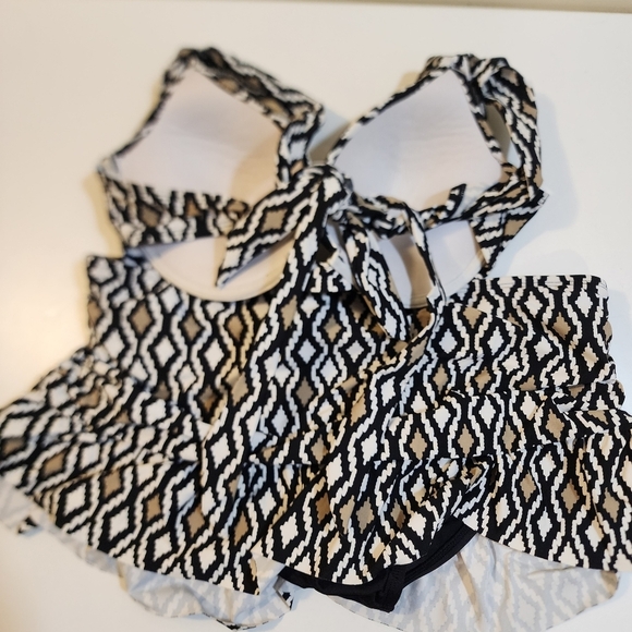 LA BLANCA 2 piece swimmer bikini set Fits M/L - Picture 10 of 13